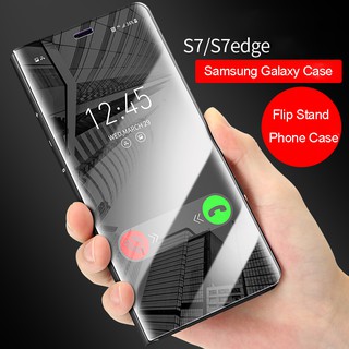 เคสกระจกใสหรูหราสําหรับ samsung galaxy s 7/s7 edge