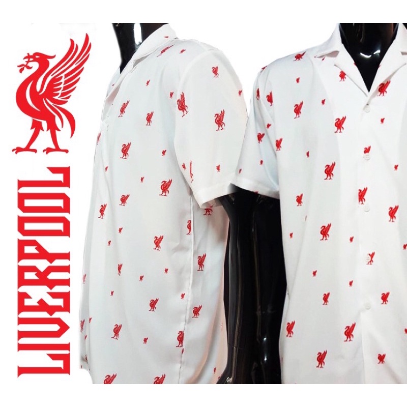 เสื้อฮาวายลายลิเวอร์พูล ผ้าไหมใส่สบาย