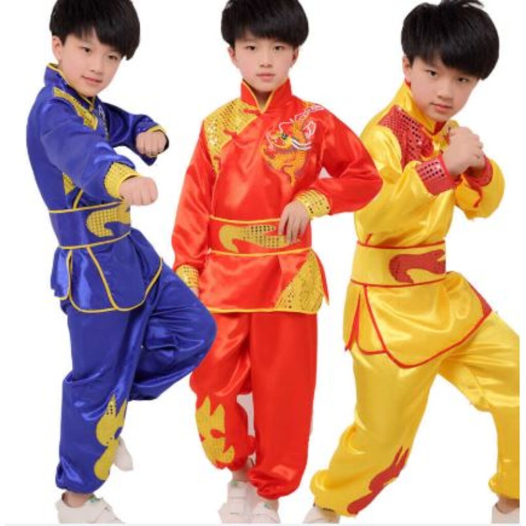 ชุดจีน กังฟู แขนยาว+กางเกงขายาว พร้อมส่ง