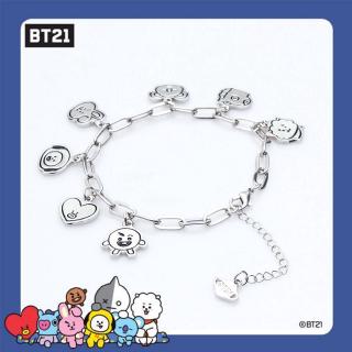 kpop bts bt 21 สร้อยข้อมือแฟชั่นลายการ์ตูน