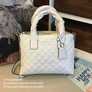 Guess Elliana Quilted-Look Handbagแท้💯outlet