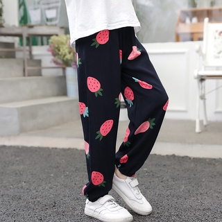 2-11Years Summer Child Boys Girls Thin Soft Pants Kids Anti Mosquito Casual Trousers