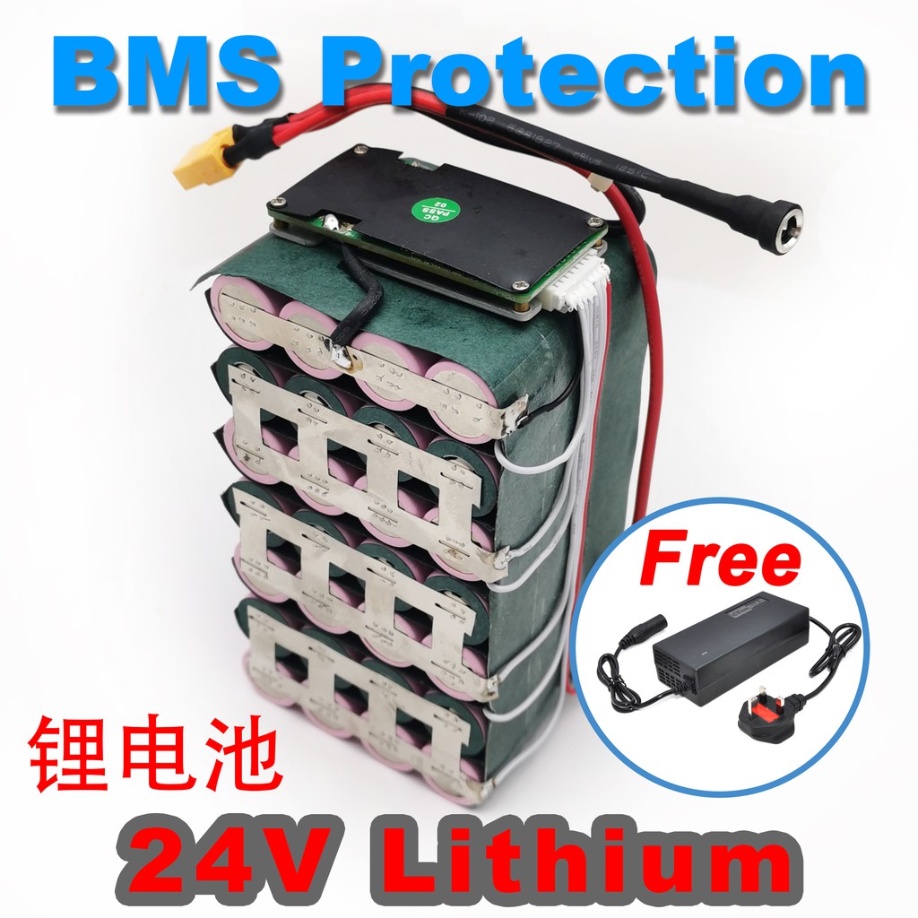 StonBike 24V 8Ah 10Ah 13Ah 20Ah แบตเตอรี่ลิเธียมชาร์จใหม่ได้ 18650 เซลล์