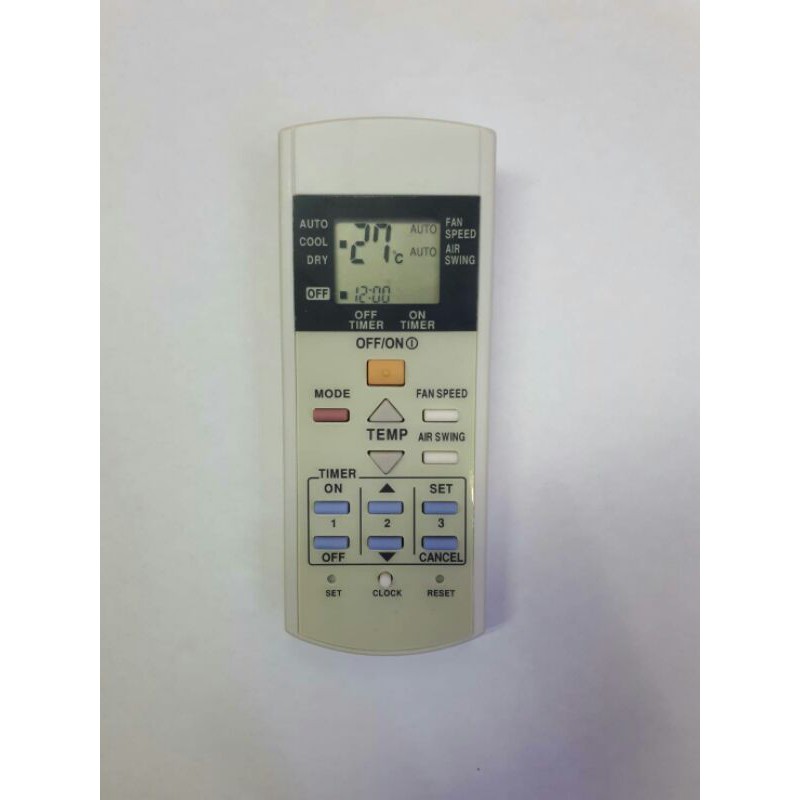 รีโมตแอร์ PANASONIC มี 3 ปุ่มฟังก์ชั่นแถวล่าง ปุ่มบนมี OFF รุ่น2841(มีสินค้าพร้อมส่ง)A750C2841