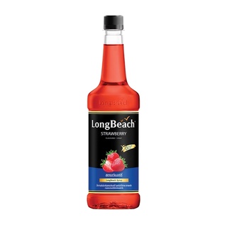 ลองบีชไซรัปสตรอว์เบอร์รี่ สูตรไม่มีน้ำตาล ขนาด 740 มล. (LongBeach Sugar Free Strawberry Syrup 740 ml.) รหัส 2161