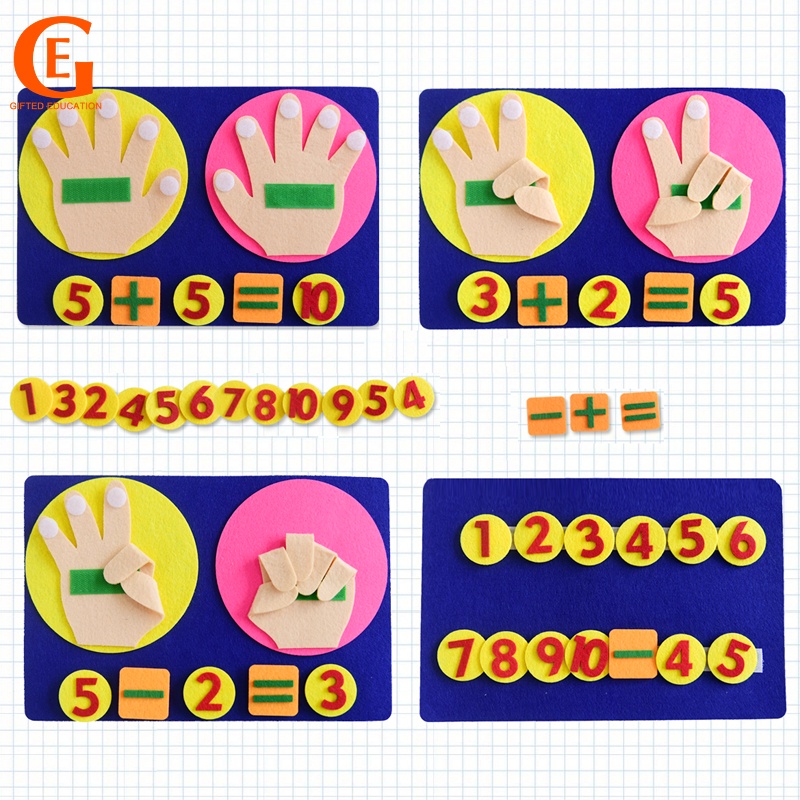 Montessori ของเล่นนับเลขคณิตศาสตร์ เสริมการเรียนรู้เด็กวัยหัดเดิน ราคา ถูกที่สุด ดีลบีเคเค