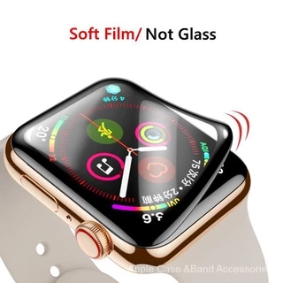 For iWatch Ultra 49มม. ฟิล์มกันรอยหน้าจอ PMMA + PET 3D นิ่ม สำหรับ Apple Watch Series 10 9 8 7 6 SE 5 4 3 41 มม. 45 มม.