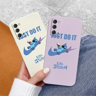 เคสโทรศัพท์อะนิเมะสัตว์ประหลาดสีฟ้า Liquid Silicone Phone Case For Samsung Galaxy Note 20 Plus Ultra Note 10 Plus Note 9 Shockproof Camera Lens Protection Soft Back Cover เคสมือถือ