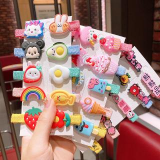 กิ๊บติดผม ลายการ์ตูนเจ้าหญิง น่ารัก สําหรับเด็ก Girls Little Girl Side Clip BB Hairpin Baby Hair Accessories