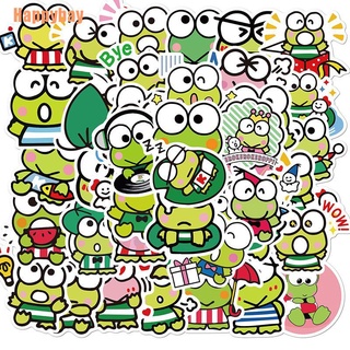 (Happybay) สติกเกอร์ ลาย Kero Keroppi น่ารัก สําหรับตกแต่งสมุดไดอารี่ โทรศัพท์มือถือ แล็ปท็อป 50 ชิ้น