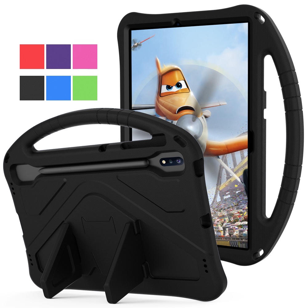 SAMSUNG สําหรับSamsung Galaxy Tab S7 S8 S9 S10 S11 FE Plus 2020 Fe 2021 2022 2023 2024 2025 SM-T970 SM-T730 กรณีEVAโฟมแบบพกพาผู้ถือมือเด็กปลอดภัยกันกระแทกแท็บเล็ตฝาครอบปลอก