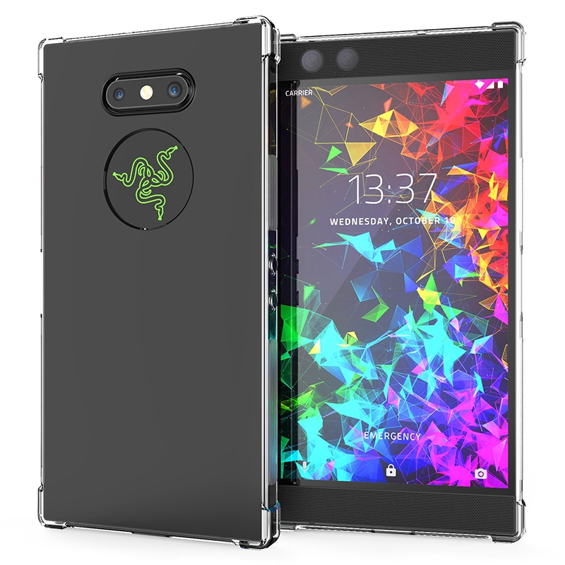 เคสโทรศัพท์มือถือ TPU แบบนิ่ม ป้องกันกระแทก สีโปร่งใส สําหรับ Razer Phone 2