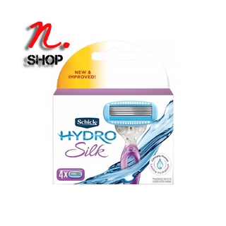 ใบมีดโกนชนิดเติม สำหรับผู้หญิง (4 ชิ้น/แพ็ค) Schick HYDRO SILK 5 SENSITIVE CARE,4 Count ( REFILLS)