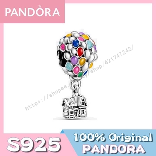 Pandora จี้ลูกโป่งเงิน S925 ลายดิสนีย์ Pixar Up House DIY สําหรับตกแต่งบ้าน 798962C01 สร้อยข้อมือลูกปัด DIY ของขวัญวันเกิด สําหรับสุภาพสตรี p825