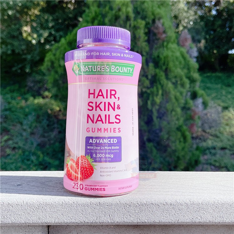 US Direct Mail Nature s Bounty Hair Skin Nail Collagen Gummies 230 แคปซูล