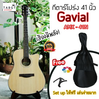 กีตาร์โปร่ง Gavial รุ่น AMX-41N ของแถมเพียบ!!