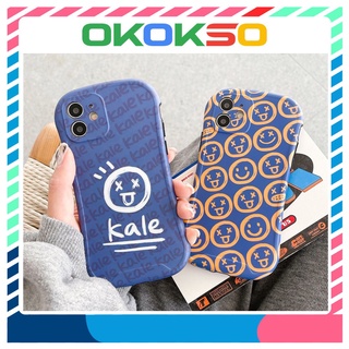 อิโมติคอน Ins เหมาะสำหรับ OPPORENO6/5/5K/pro + เคสโทรศัพท์มือถือฝาครอบป้องกันขนาดเล็กกรอบรูปเอวหญิงแฟชั่นแบรนด์ญี่ปุ่นและเกาหลีการ์ตูนซิลิโคนนิ่ม