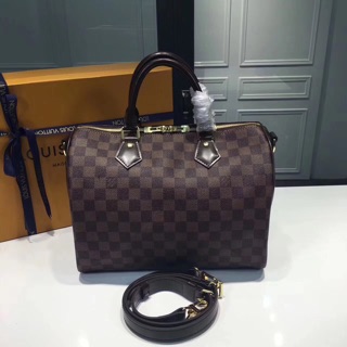 Hi-end 1:1 (เทียบ Original) กระเป๋าสะพาย Louis Vuitton Damier speedy Damier Ben 30 งาน hiend  1:1 อปก.กล่อง การ์ค,ถุงผ้า