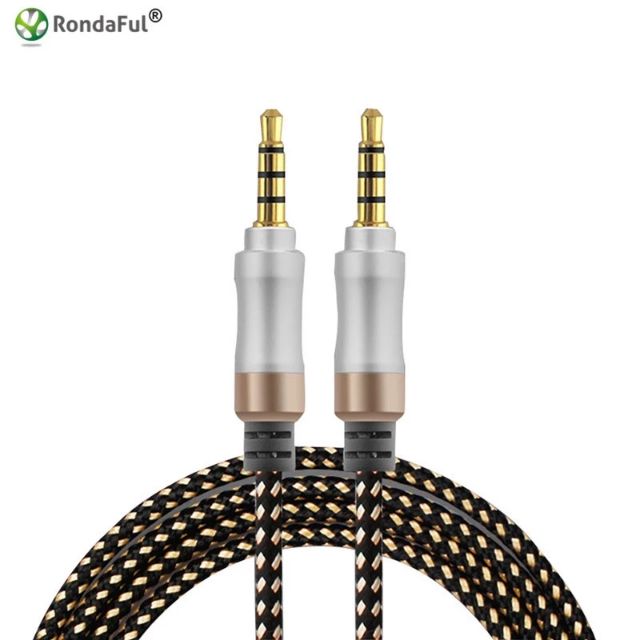 Rondafal 3.5mm Aux Audio Cable Male to Male for IPhone 6s 5s Samsung Mp3 Car Headset Speaker Aux Wir