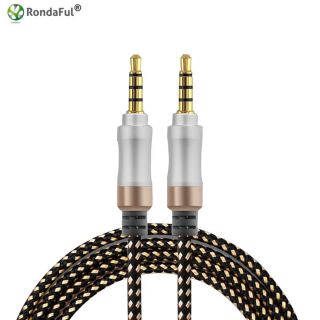 Rondafal 3.5mm Aux Audio Cable Male to Male for IPhone 6s 5s Samsung Mp3 Car Headset Speaker Aux Wire