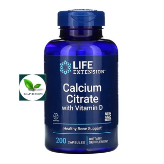 Life Extension Calcium Citrate with Vitamin D / 200 capsules