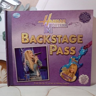 Disney Hannah montana Backstage pass หนังสือมือสอง -ak3