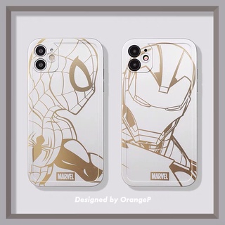 เคสโทรศัพท์มือถือ แบบนิ่ม ลายสไปเดอร์แมน ไอรอนแมน สําหรับ compatible for iPhone 14 pro 13 pro max 12 pro max 11 14 pro max