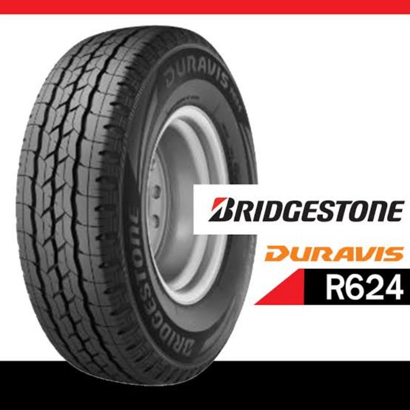 กระทะผ่าขอบ15 2วง พร้อมยางรถยนต์ Bridgestone DURAVIS รุ่น R624 HEAVY DUTY 225/75/15 ปี 2020 1คู่