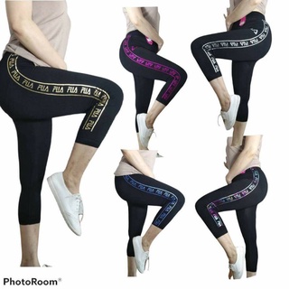 8721 กางเกงเลคกิ้งขา 5 ส่วน ผ้านุ่ม หนา เหมาะใส่ออกกำลังกาย โยคะ Legging อ้วน ผอม ใส่ได้ มีเก็บเงินปลายทาง