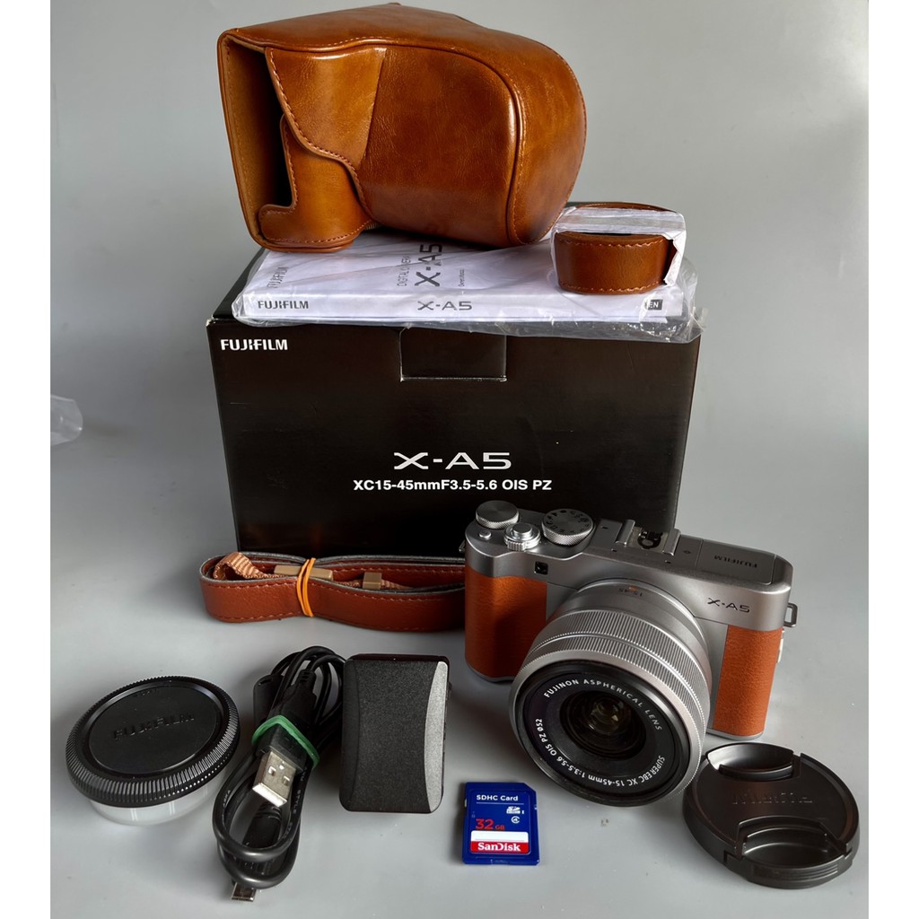 Fuji X-A5 อดีตระกันศูนย์  Lens Super EBC XC 15 45mm แถม เคสหนัง ผ่อน0%”