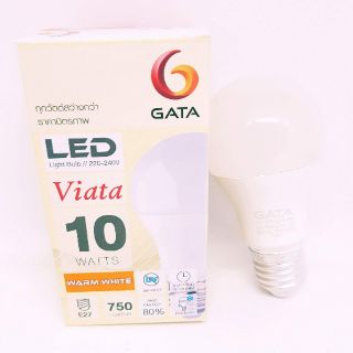 Led Bulb A60 10w Warm White E27 220-240V Gata