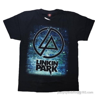 ผ้าฝ้าย 100% เสื้อวง Linkinpark Tshirt Rock เสื้อยืดวงร็อค Linkin Park oversize S-3XL