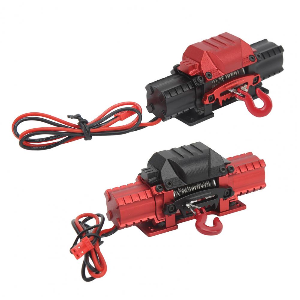 RC รถ Winch Professional อลูมิเนียมอัลลอยด์จําลอง RC รถมอเตอร์คู่ Winch สําหรับรถยนต์ RC