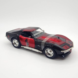 รถโมเดลเหล็ก รถสะสม หน้ารถและประตูเปิดได้ อัตราส่วน 1:24 jada-97193 1969 corvette stingray zl1