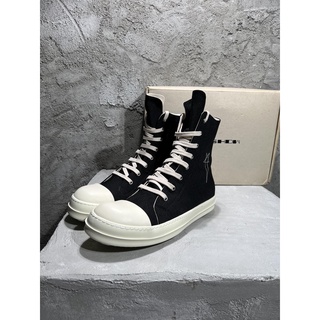 Converse Rick Owen ด้ายคู่ drkshdw 2022SS ผ้าแคนวาส ปักลายดาวห้าเหลี่ยม ขนาดใหญ่