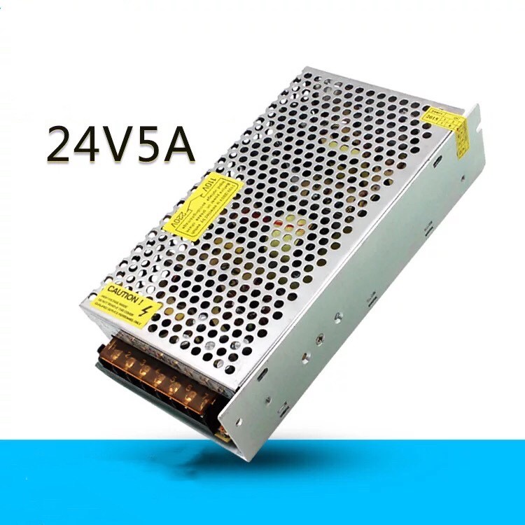 Switching Power Supply สวิตชิ่งเพาเวอร์ซัพพลาย 24V 5A 120W (สีเงิน) #4
