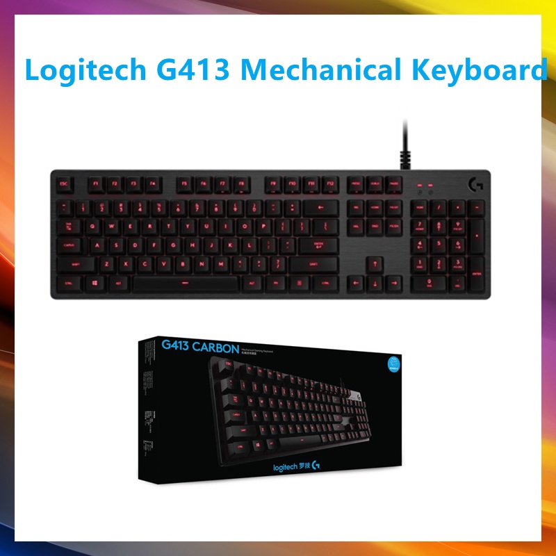 คีย์บอร์ดเกมกลไก Logitech G413 CARBON