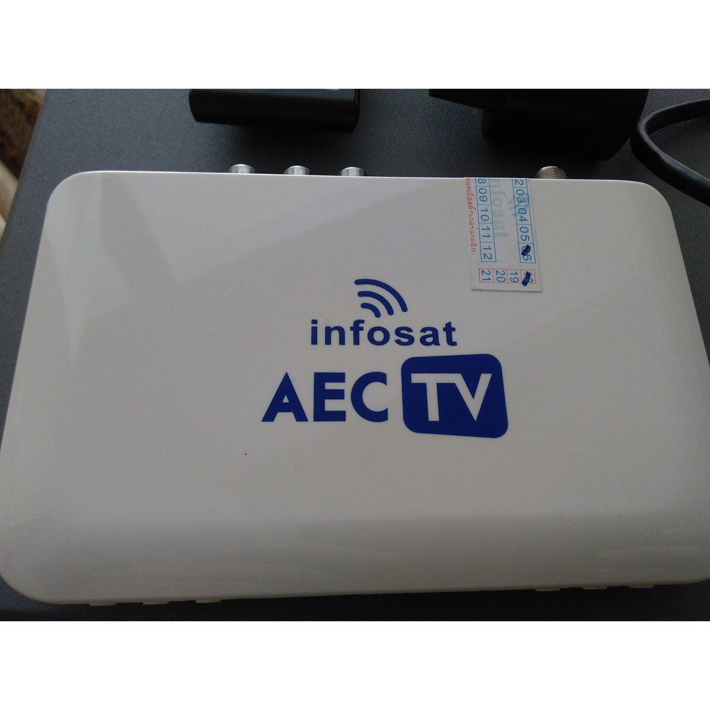 INFOSAT กล่องรับสัญญาณดาวเทียม HD รุ่น AEC TV มือสอง สภาพดี ส่งฟรี JT