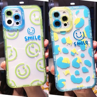 เคสมือถือ แบบนิ่ม ลายหน้ายิ้ม ป้องกันเลนส์ สําหรับ VIVO V23E V23 V21E V21 4G 5G V20 V15 S1 Z1 X50 X60 Pro V9 Youth Y53S Y51 Y51A Y31 2021 Y33S Y21S Y21 Y52 Y72 5G