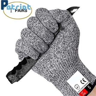 [ 1 Pair Cut Resistant Safety Gloves] [HPPE High Performance Level 5  Anti-Puncture Hand Protectors] [ Wear-Resistant Kitchen And Gardening Accessories]