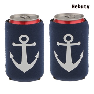 [Home &amp; Living]2 Neoprene Nautical Anchor ปลอกสวมหุ้มสําหรับวางโซดาเบียร์โซดา