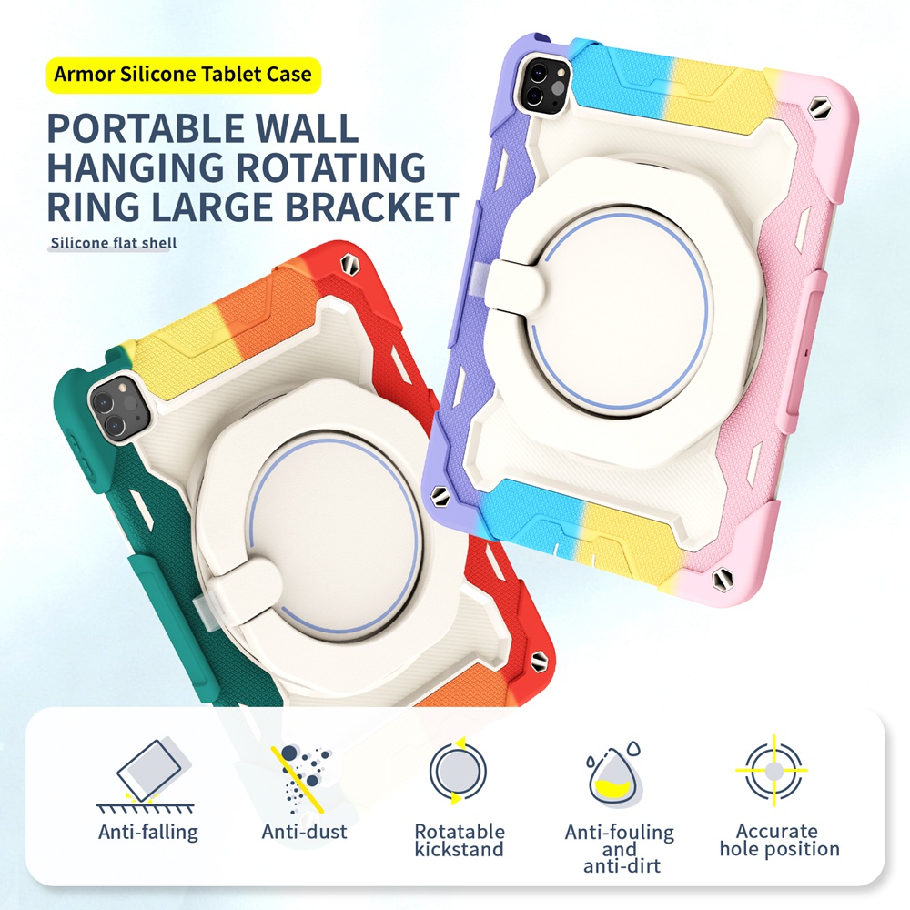 เคสแท็บเล็ตซิลิโคน PC กันกระแทก สําหรับ Apple iPad Pro 11 2018 2020 2021 2022 A1980 A2013 A2068 A222