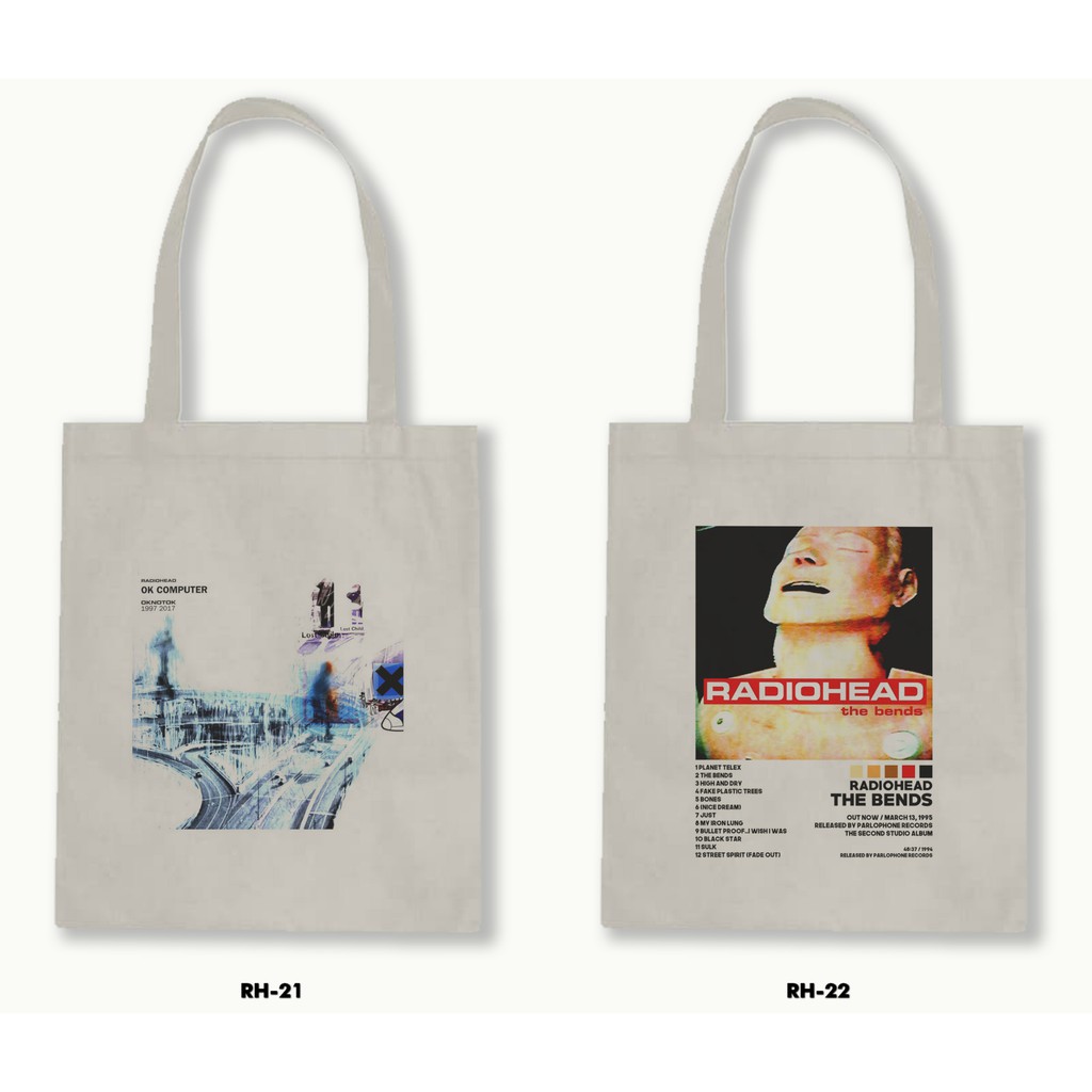 Premium Zipper Tote Bag - Radiohead .02