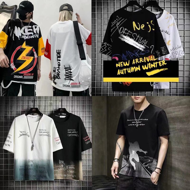 เสื้อยืดคอกลมแขนสั้น เสื้อยืดoversize
