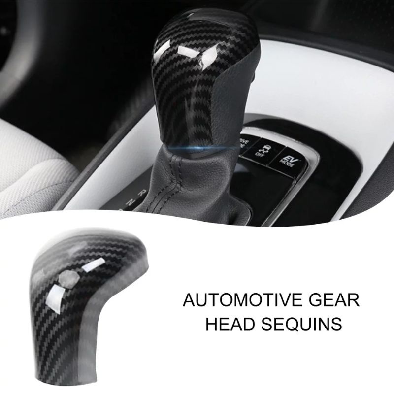 ชุดแต่งฝาครอบหัวเกียร์ ลายเคฟล่า toyota corolla altis/cross/camry กันรอยขีดข่วน เกีบร์ลอก ร่อน (❌Yar