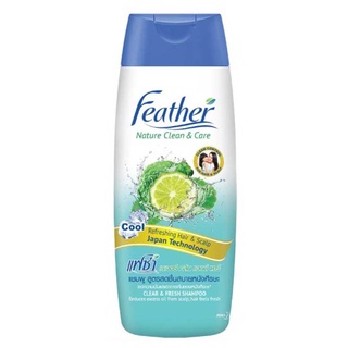 [1แถม1] Feather Nature Clean &amp; Care Smooth &amp; Manageable Shampoo 340ml แฟซ่า แชมพู อ่อนโยน 340มล (2pcs)