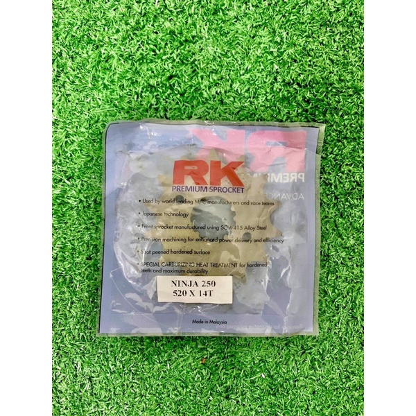 RK Sprocket ด้านหน้าและด้านหลัง Kawasaki Ninja 250