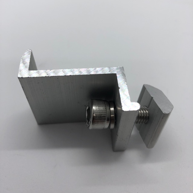 End Clamp 30,35mm. ยึดริมแผง ใช้ยึดปิดท้ายแผงโซล่าเซลส์