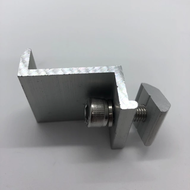 End Clamp 30,35mm. ยึดริมแผง ใช้ยึดปิดท้ายแผงโซล่าเซลส์