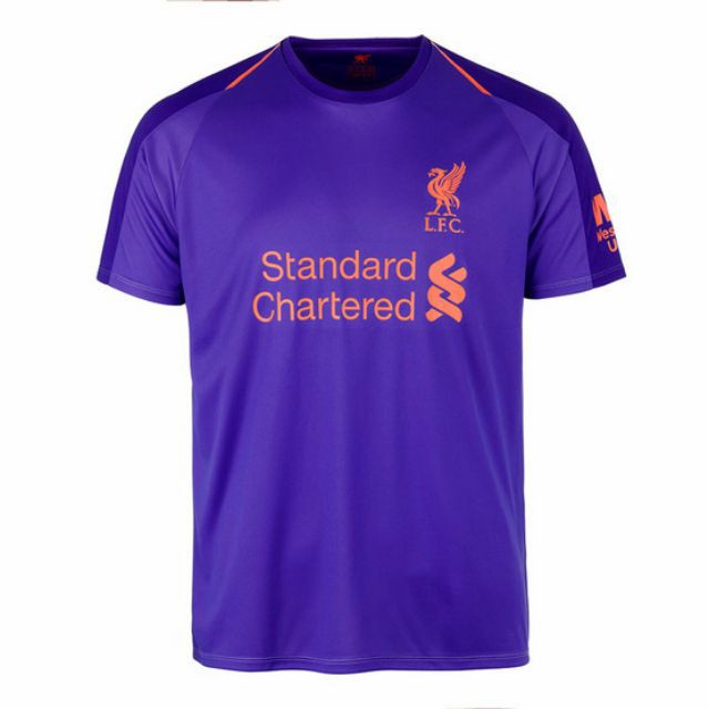 ▩●◄ส่งไว 1-2 วัน ลิขสิทธิ์แท้ 100% เสื้อ Liverpool FC ลิเวอร์พูล เอฟซี ยี่ห้อ LFC Away สีม่วง ผู้ชาย ผู้หญิง